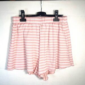 Franchesca’s AYLA Pink and White Striped Shorts size medium